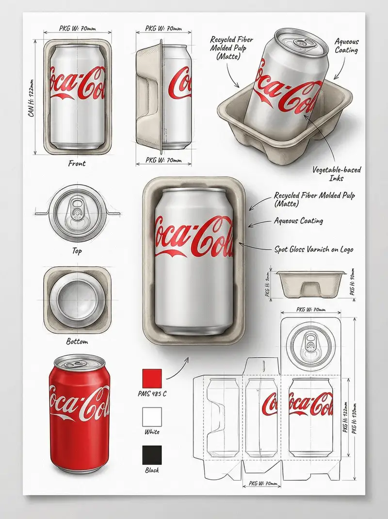 Preview of Industrial Packaging Design Sheet Prompt