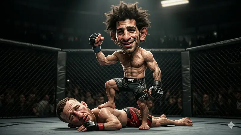 Preview of کاریکاتور سهبعدی پیروزی MMA
