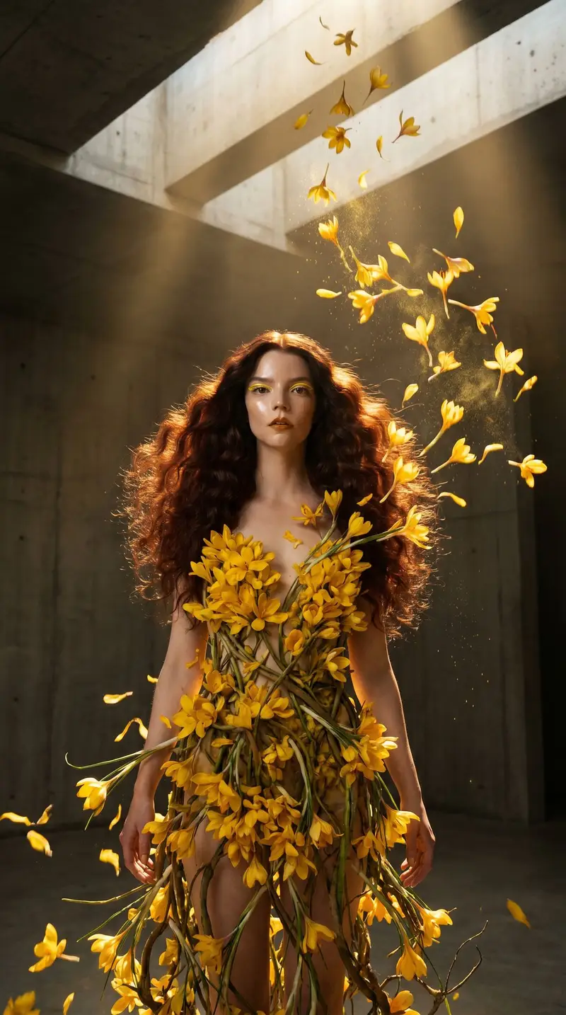 Preview of Surreal Botanical Couture Fashion Editorial