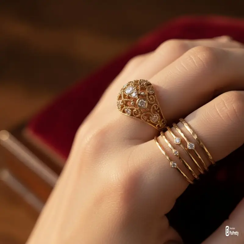 Preview of Macro Product Photography of Jewelry Worn by a Model