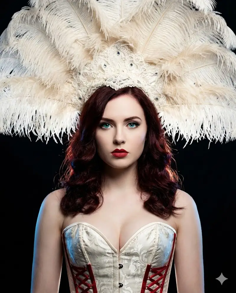 Preview of Hyper-Stylized Neo-Baroque Burlesque Portrait