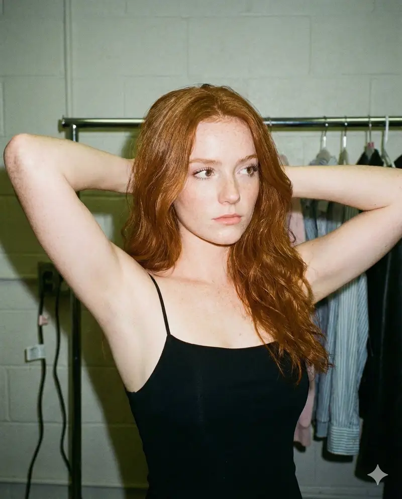 Preview of Candid Backstage Flash Portrait