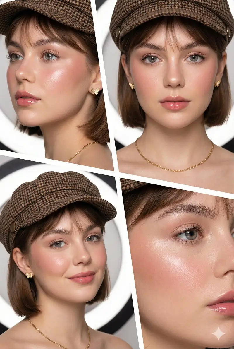 Preview of 4-Panel Beauty Editorial Collage