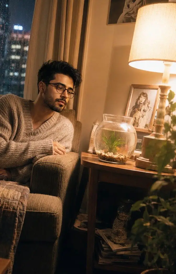 پیش‌نمایش پرتره شب بارانی شهری