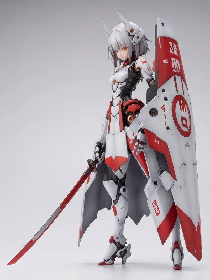 Preview of KNIGHT MECHA GIRL Figure Generation Prompt