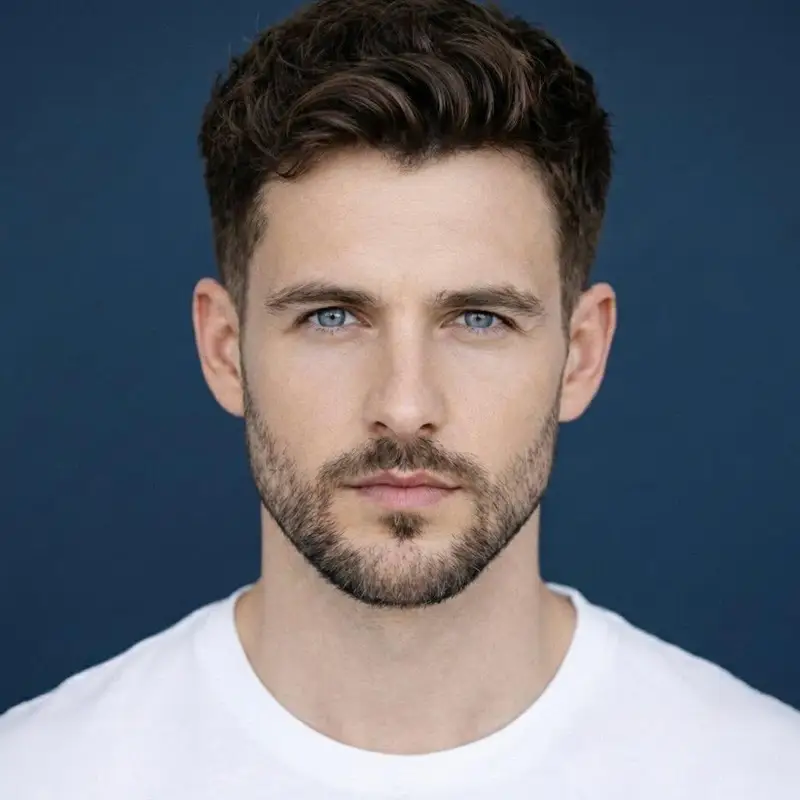 Preview of Ultra-Realistic Close-Up Portrait of Handsome Young Man