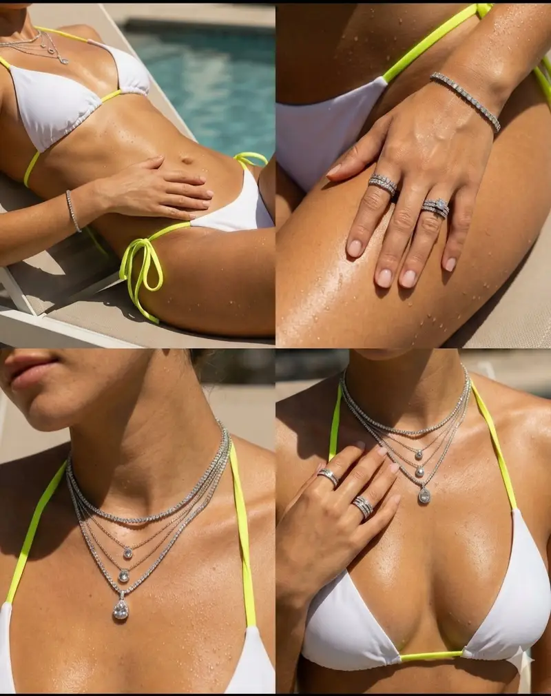 Preview of 2x2 Grid Luxury Jewelry Lifestyle Photoshoot