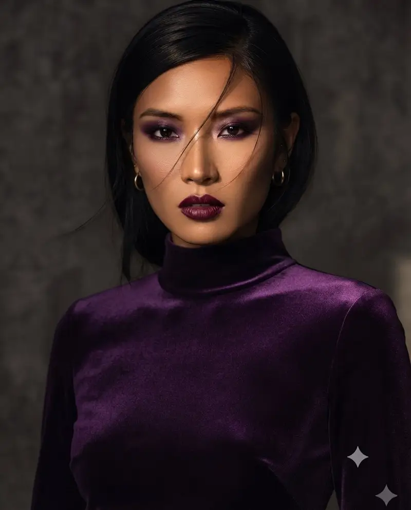 Preview of Purple Velvet Dramatic Portrait