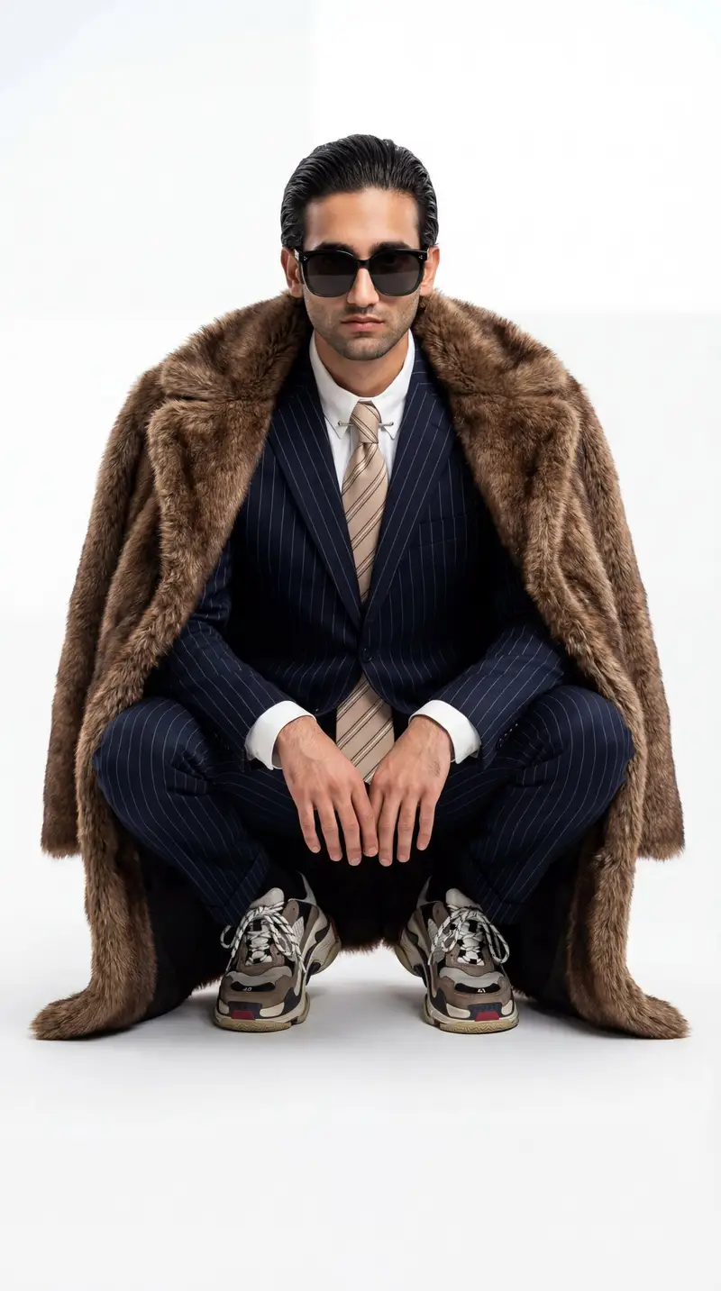 Preview of Ultra-Realistic Luxury Fashion Editorial Portrait
