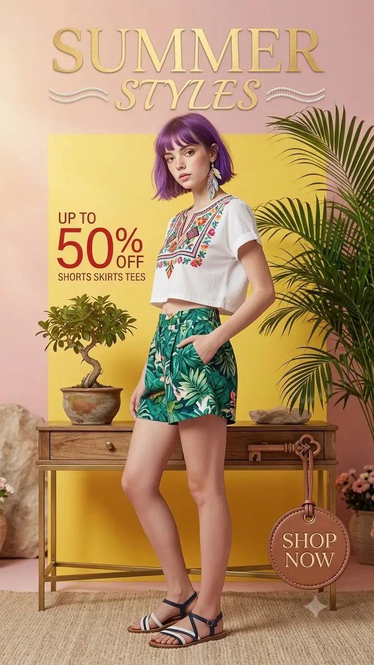 Preview of Summer Fashion Editorial Portrait