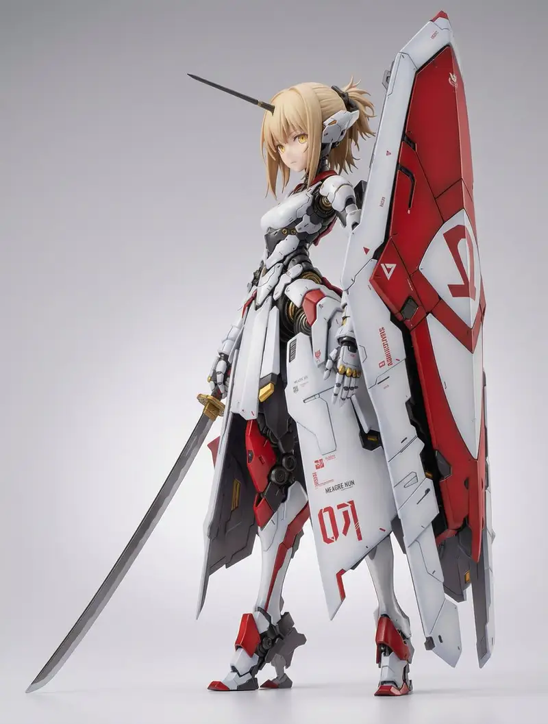 Preview of Mecha Girl Figure Concept Prompt