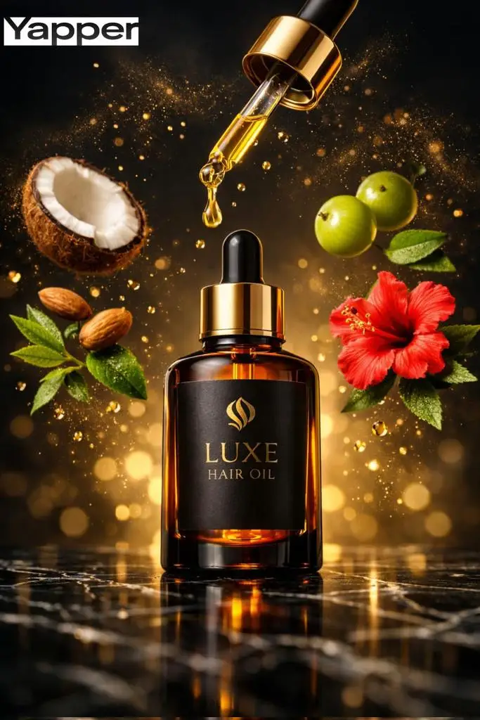 پیش‌نمایش Ultra-Premium Cinematic Hair Oil Product Photography