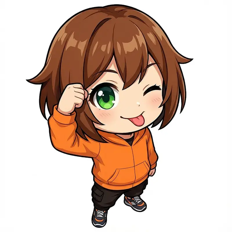 Preview of Chibi Character Tehepero Pose Prompt for Nano Banana Pro