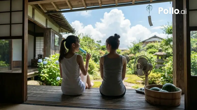 Preview of Japanese Summer Veranda Scene