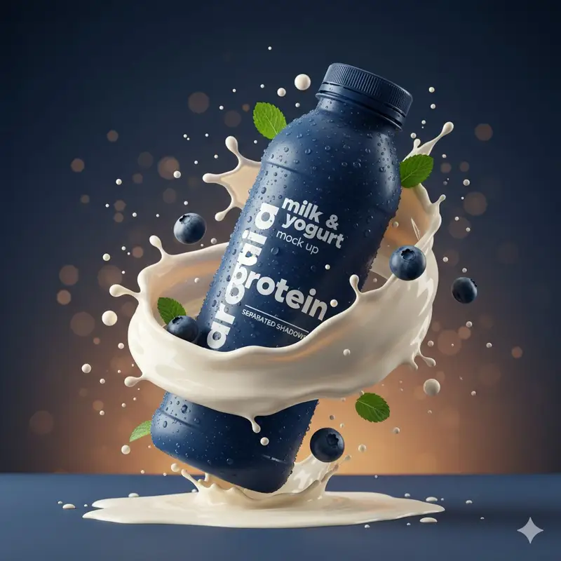 Preview of Hyper-realistic Product Photography with Dynamic Splash Effects