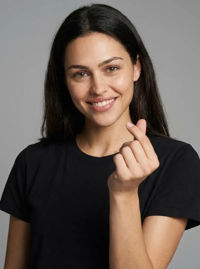 Preview of Studio Portrait Heart Gesture