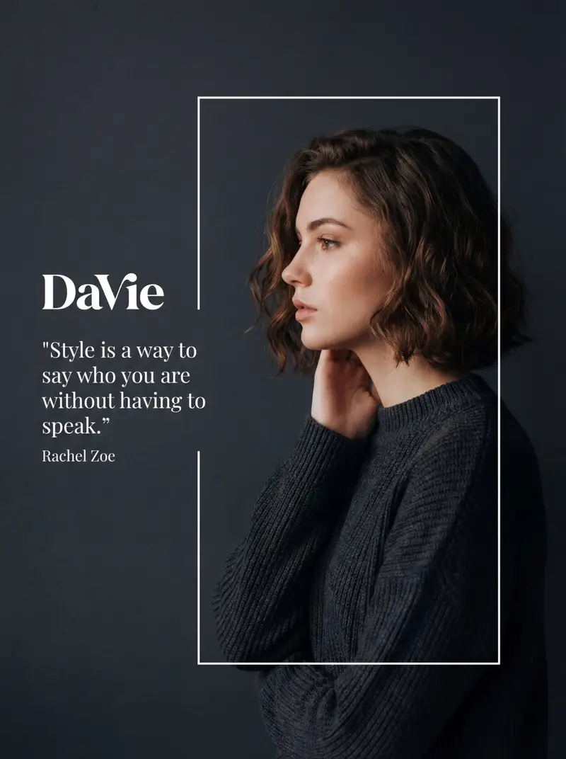 Preview of Fashion Editorial Portrait with Graphic Overlay Prompt