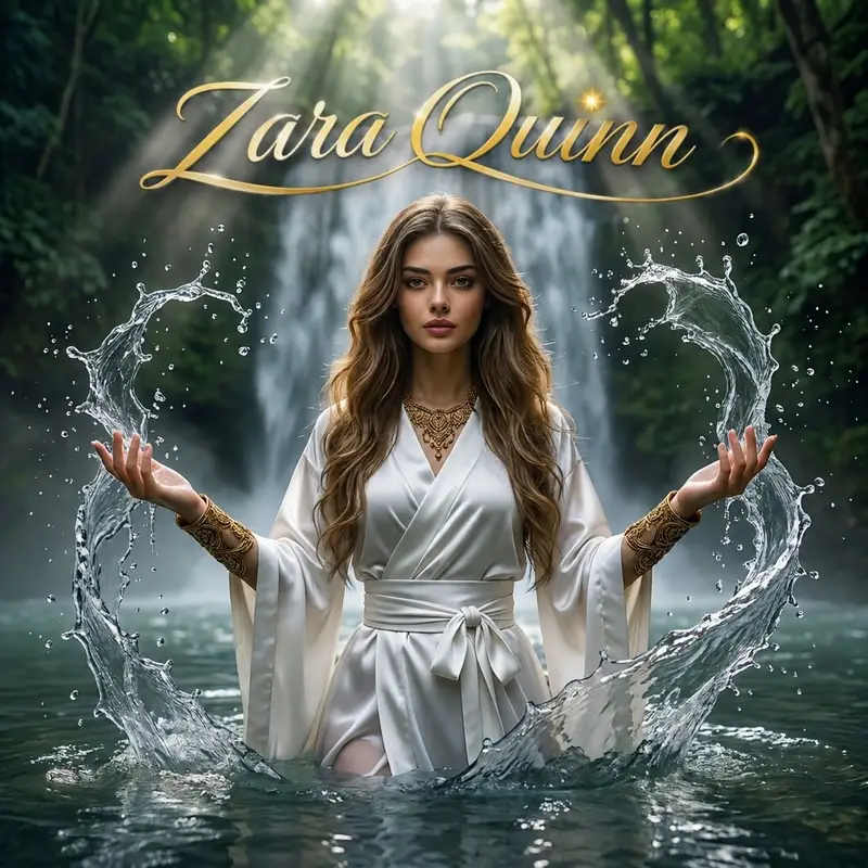 Preview of Mystical Waterfall Fantasy Portrait