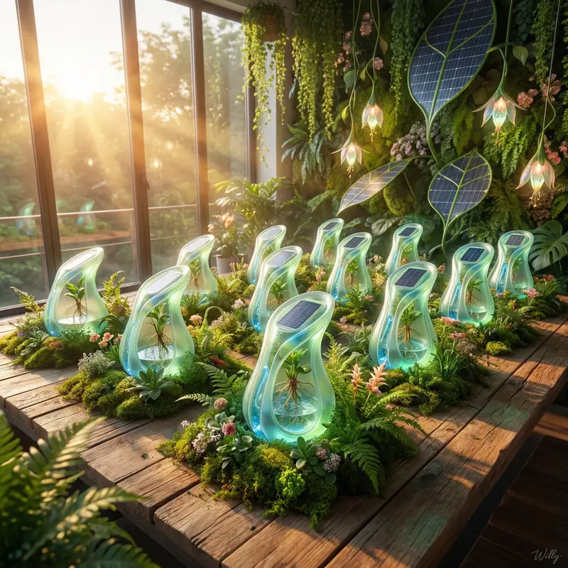 Preview of Solarpunk Product Showcase with Bioluminescence