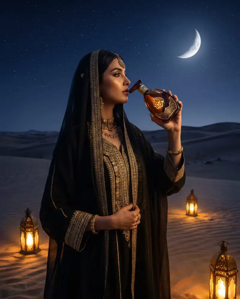 پیش‌نمایش شات محصول لوکس در صحرای عربستان
