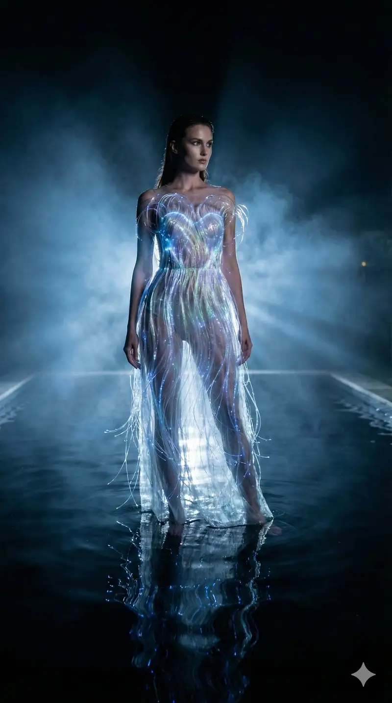 Preview of High-Fashion Sci-Fi Realism in Water