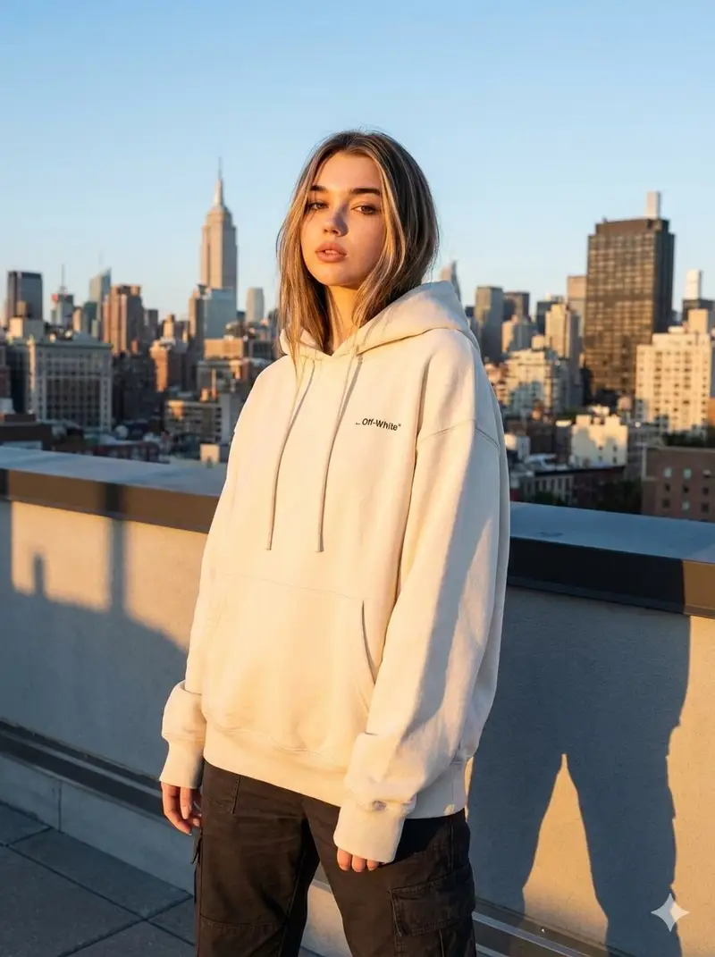 Preview of JSON Prompt for Editorial Fashion Photography on a Rooftop