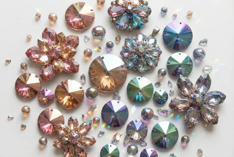 Preview of Iridescent Faceted Jewel Arrangement Product Shot