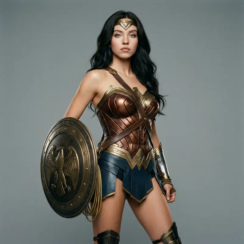 Preview of Ana De Armas as Wonder Woman Studio Portrait