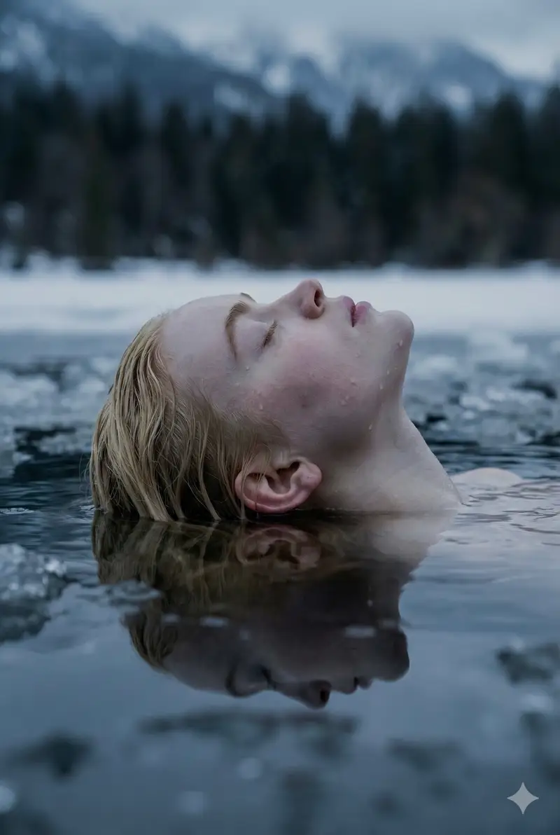 Preview of Ethereal Submerged Portrait in Icy Water