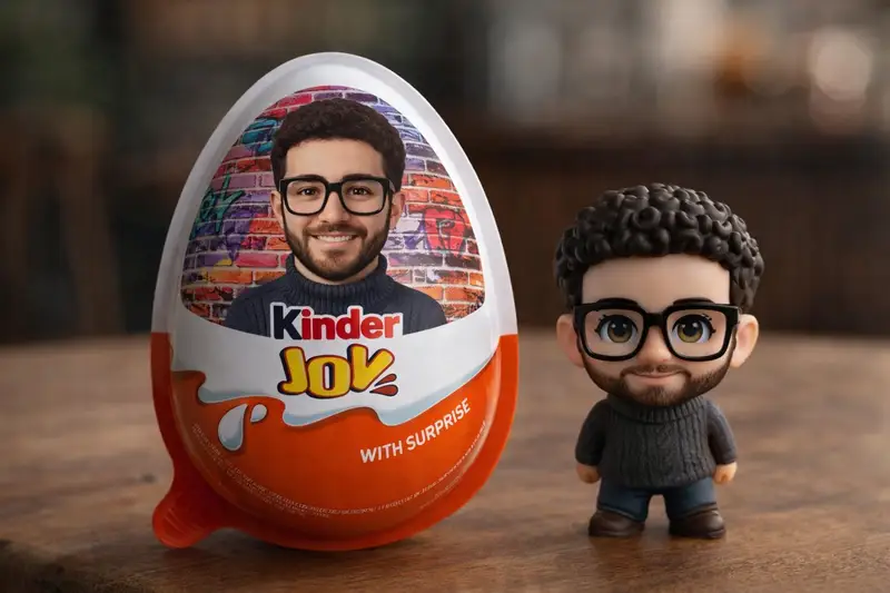 Preview of Hyper-realistic Product Photography of Kinder Joy