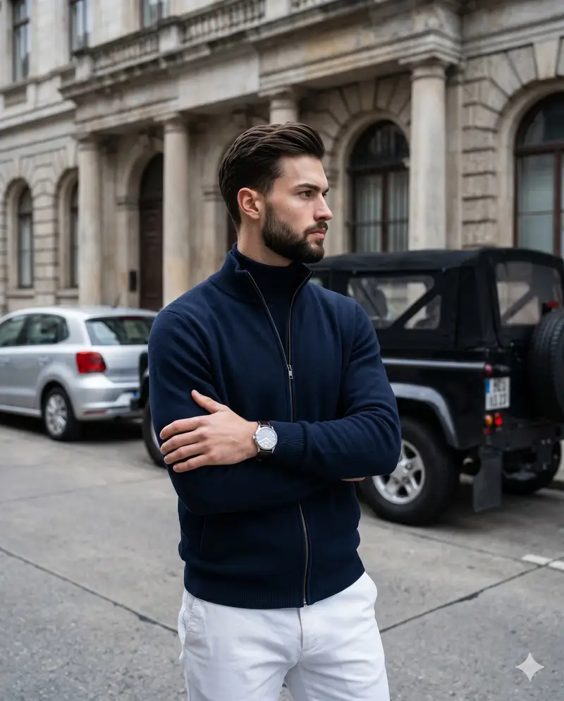 پیش‌نمایش Old Money Men's Fashion Portrait
