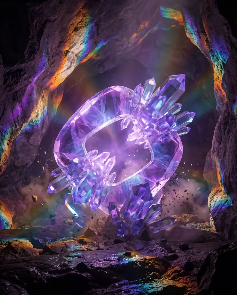Preview of Photorealistic Crystal Logo Generation
