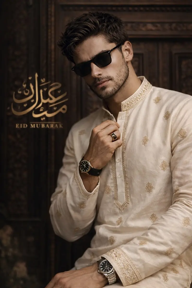 Preview of Eid Mubarak Cinematic Fashion Portrait