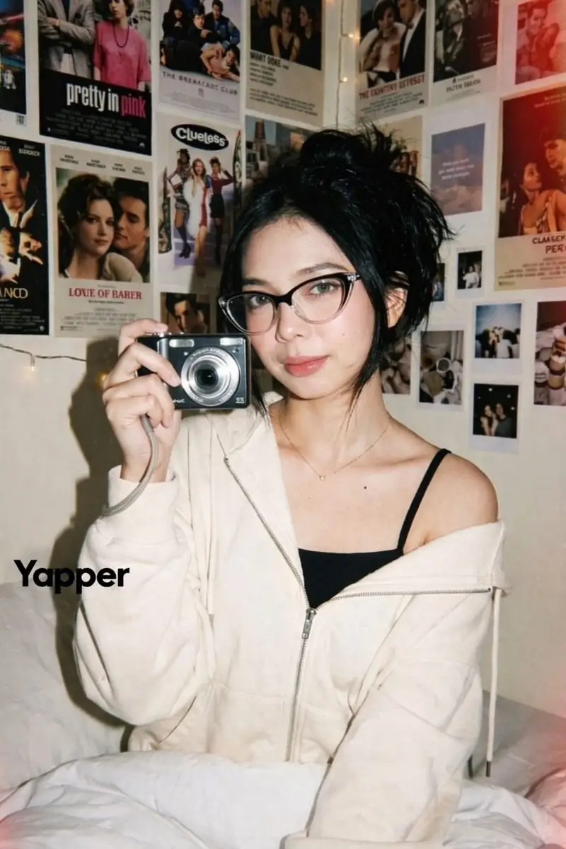 Preview of Y2K Candid Digital Camera Portrait of a Young Woman