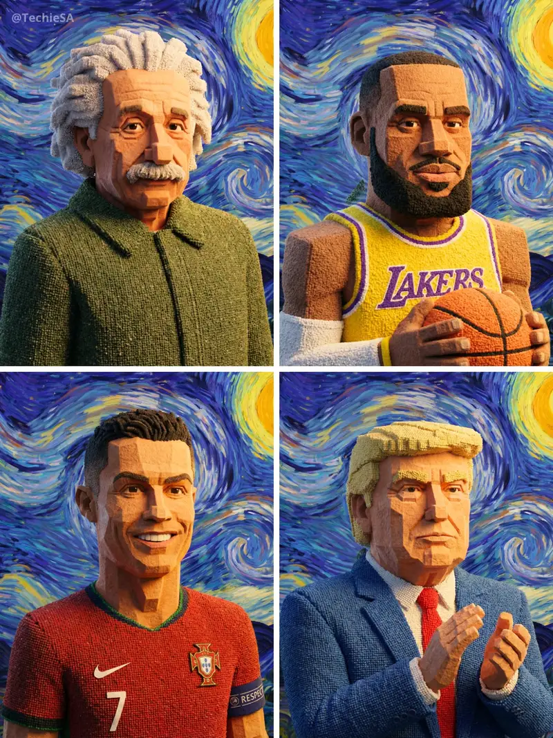Preview of Geometric Clay Figures