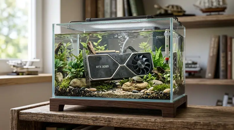 Preview of Hyper-Realistic Miniature Turtle Tank Diorama