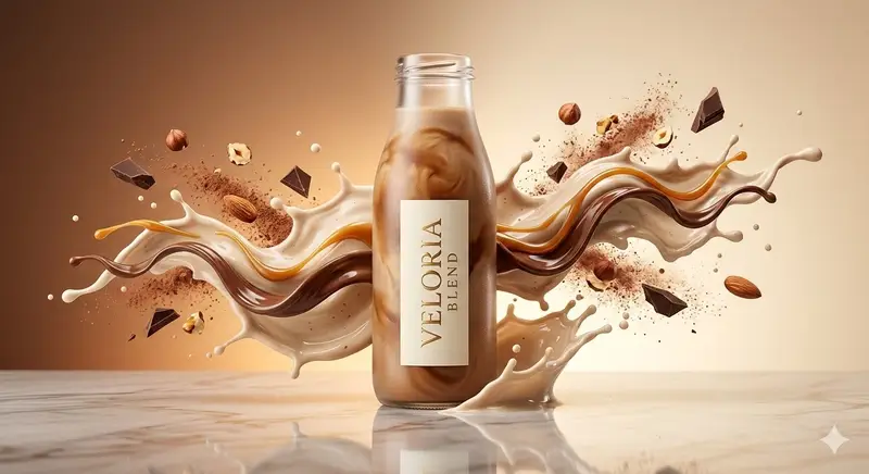 Preview of Luxury High-Speed Commercial Shake Photography Prompt