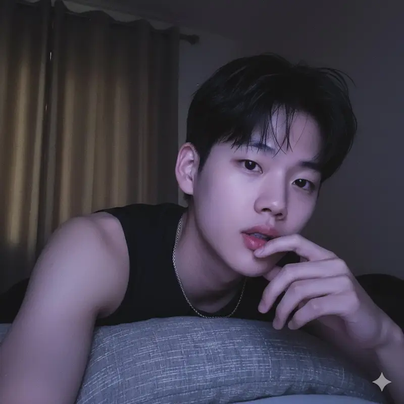 Preview of Low-Light Bedroom Selfie Prompt for Nano Banana (Re-post)