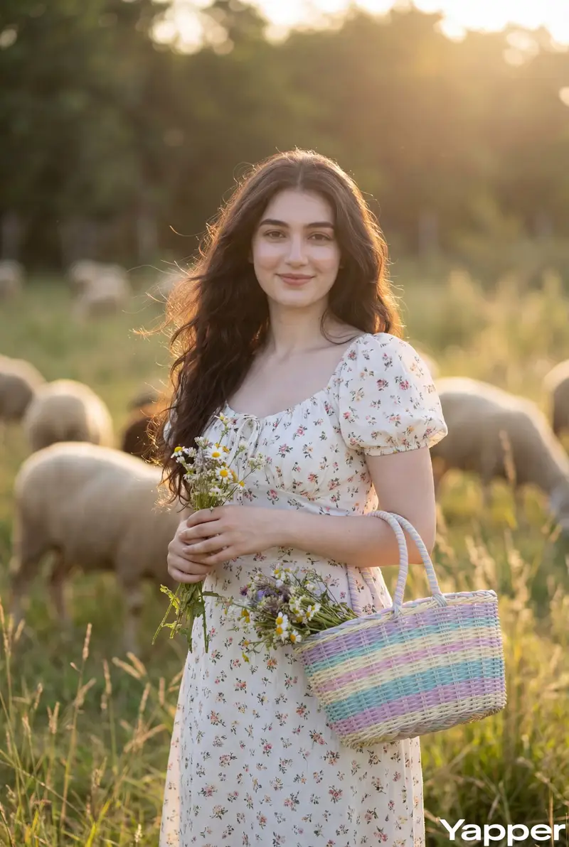Preview of Cottagecore Pastoral Portrait Prompt