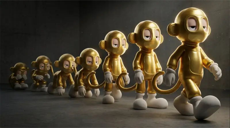 Preview of Cinematic 3D Toy Character Evolution Sequence