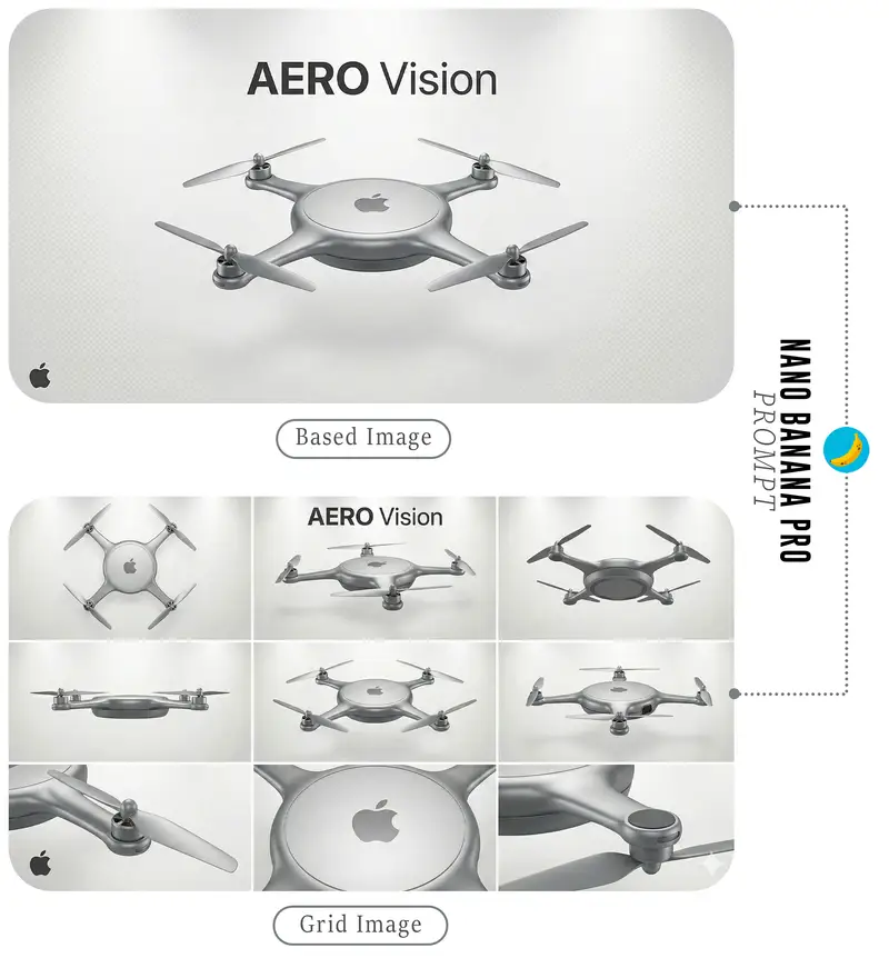 Preview of Futuristic Branded Drone Product Poster