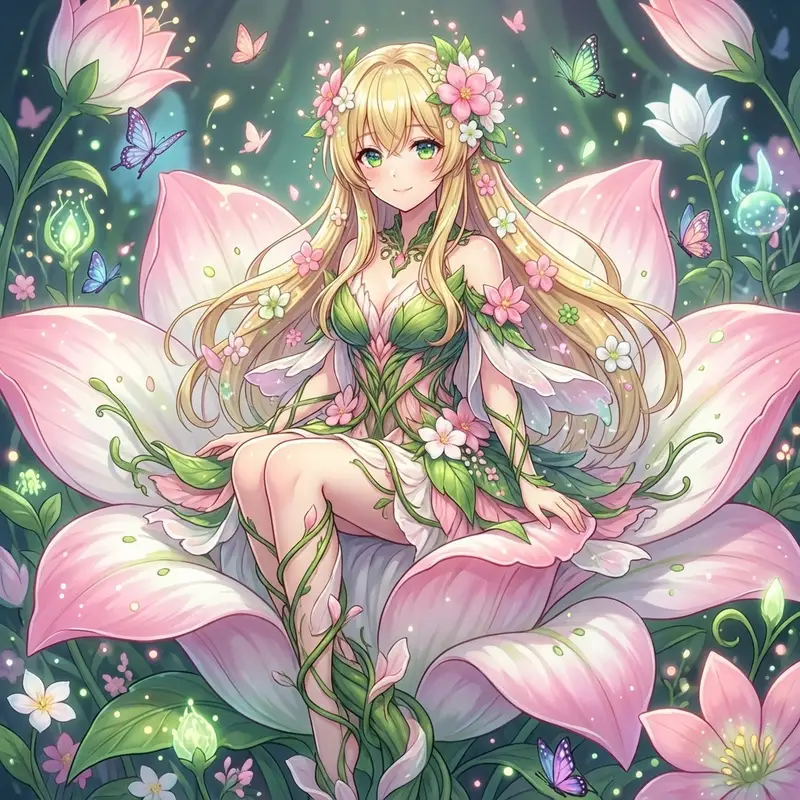 Preview of Alraune (Mandragora) Transformation Prompt