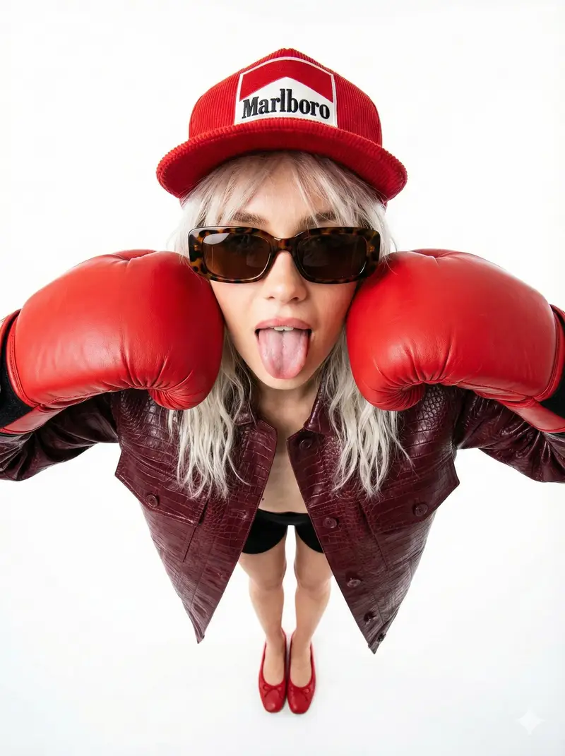 Preview of 90s Fashion Editorial: Boxing Pose