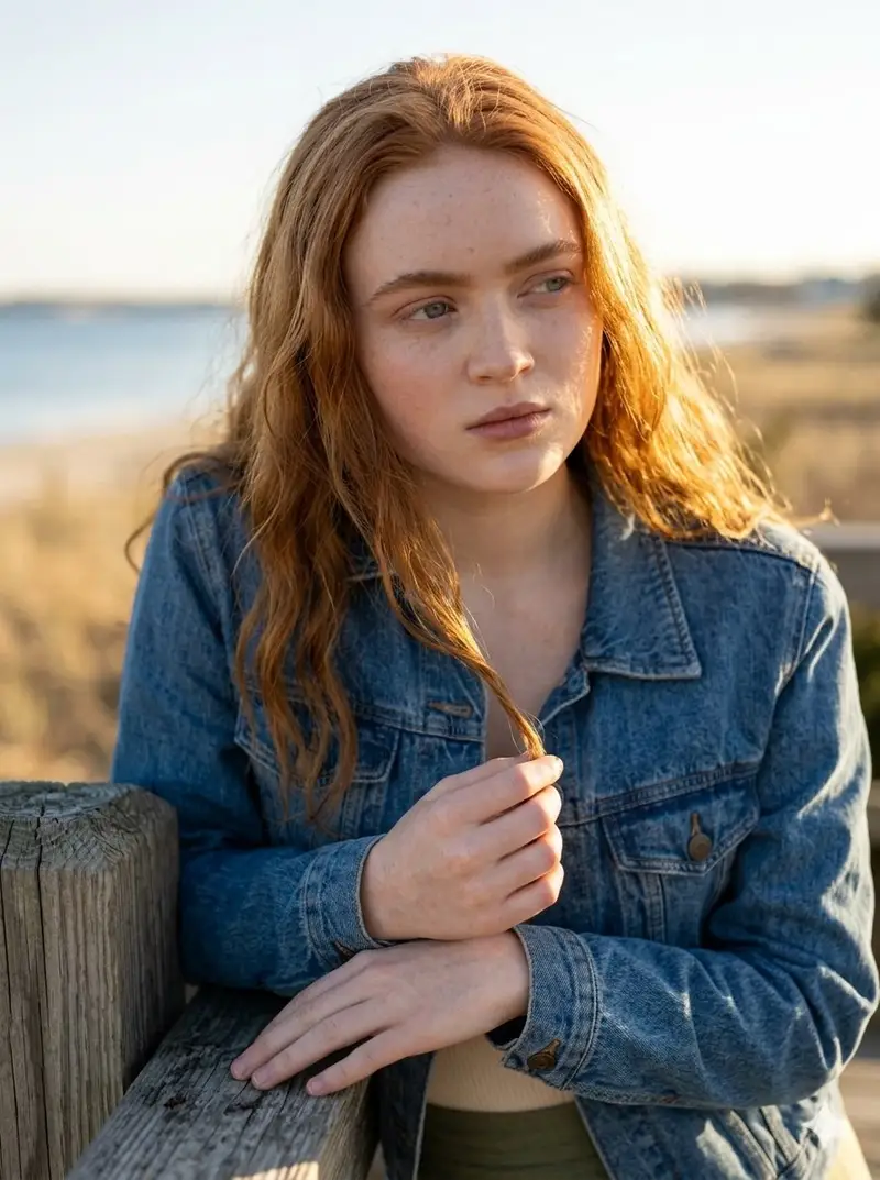 Preview of Golden Hour Portrait on a Boardwalk