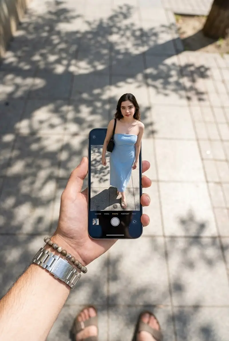 Preview of Surreal Forced Perspective Miniature Woman