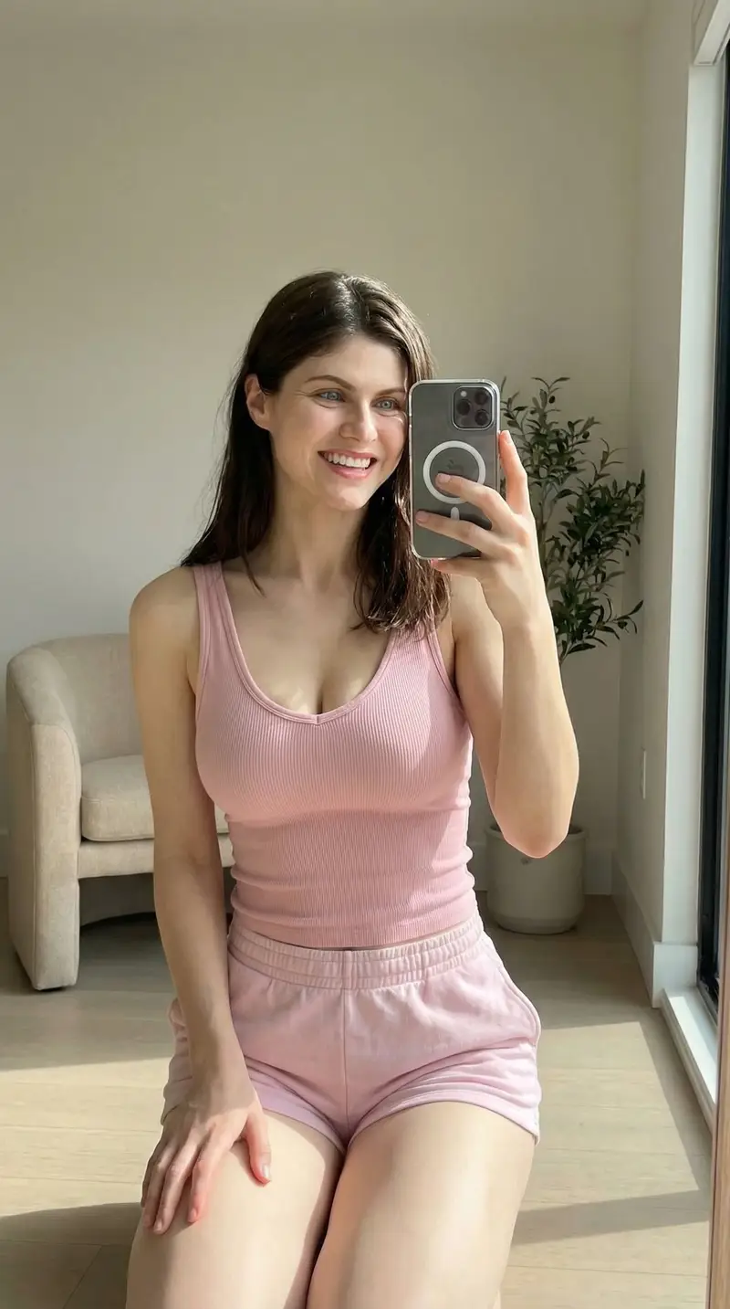 Preview of Alexandra Daddario Mirror Selfie Prompt