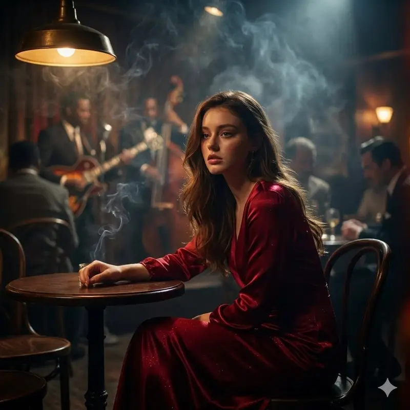 Preview of Moody Cinematic Jazz Club Portrait