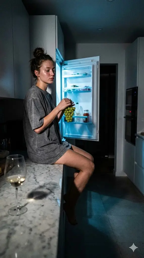 پیش‌نمایش Candid 3 AM Fridge Light Portrait