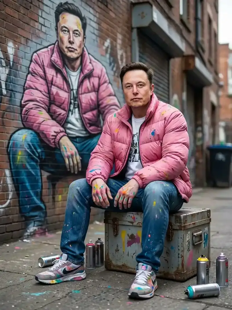 پیش‌نمایش Photorealistic Cinematic Street Portrait with Exact Facial Reference