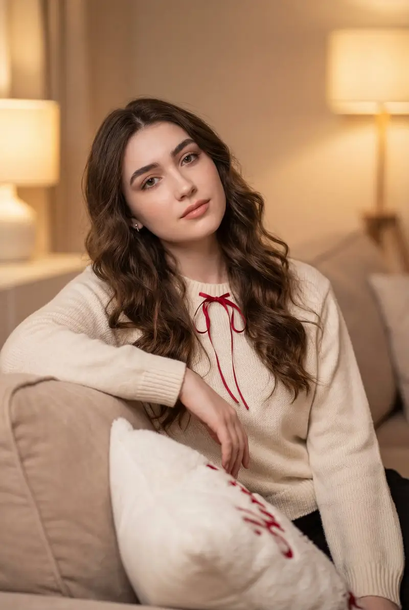 Preview of Cozy Indoor Lifestyle Portrait